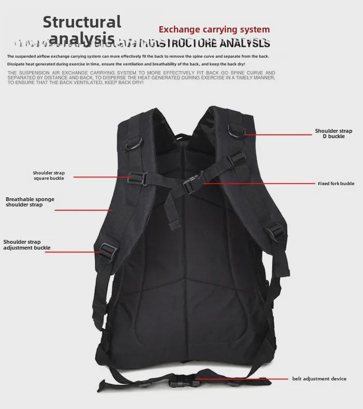 3D Outdoor Водонепроницаемый Камуфляжный Тактический Рюкзак - Большая Вместимость Спортивная Сумка для Мужчин и Женщин