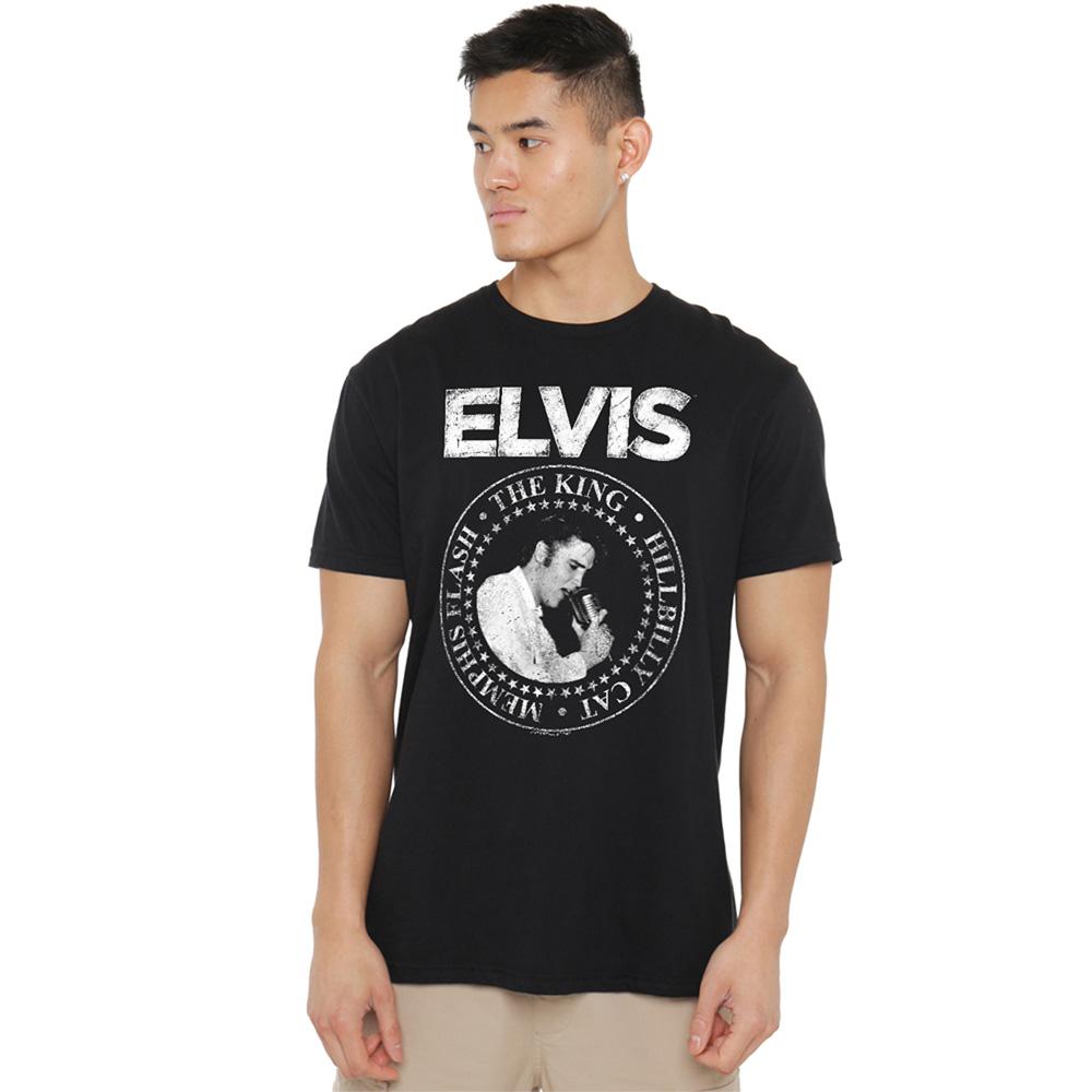 Elvis Presley Unisex Adult Rock King T-Shirt