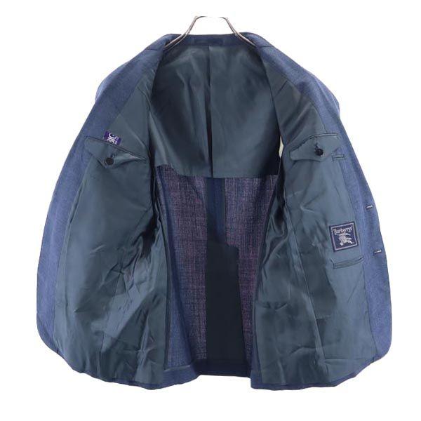 Burberrys Wool Blend Suit Setup 94-84-165 Blue Men's Used