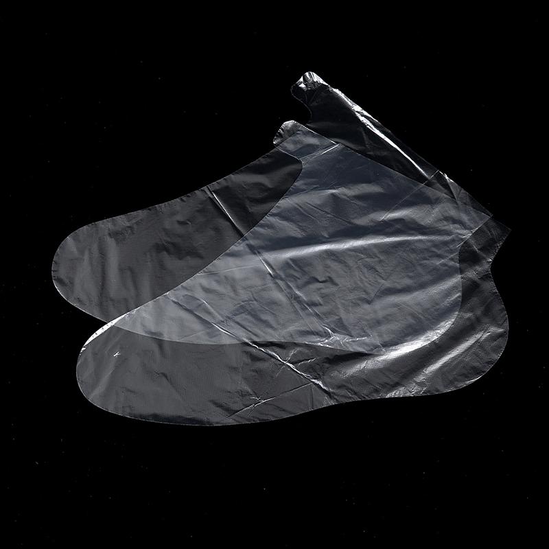 100 шт. прозрачные пластиковые одноразовые вкладыши для ванны для ног, педикюра, спа-воска, сумка, носки