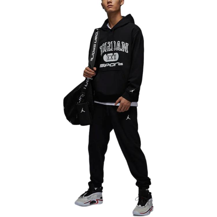 Jordan Спортивная толстовка с перекрестным дизайном Dri FIT мужская черная FV8627-010
