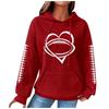 3D Printed Checkered Oversized Sweatshirt Women Streetwear Casual Crewneck Long Sleeve Top S-5XL