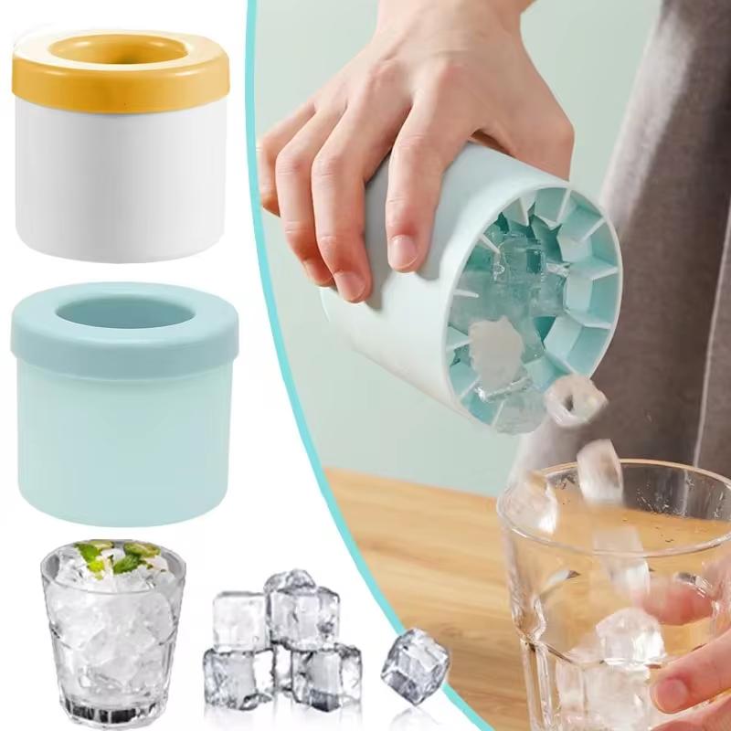 Ice Bucket Cup Mold Silicone Ice Cube Tray Homemade DIY Refrigerator Freeze Ice Maker Creative Ice Cube Mold Kitchen Accessories