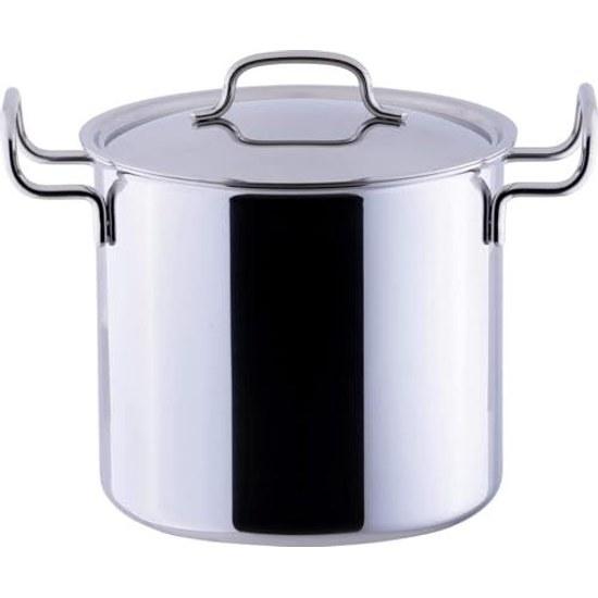 Double-handled pot deep type 21cm made Japan IH compatible all heat source 15-year warranty GEO-21D