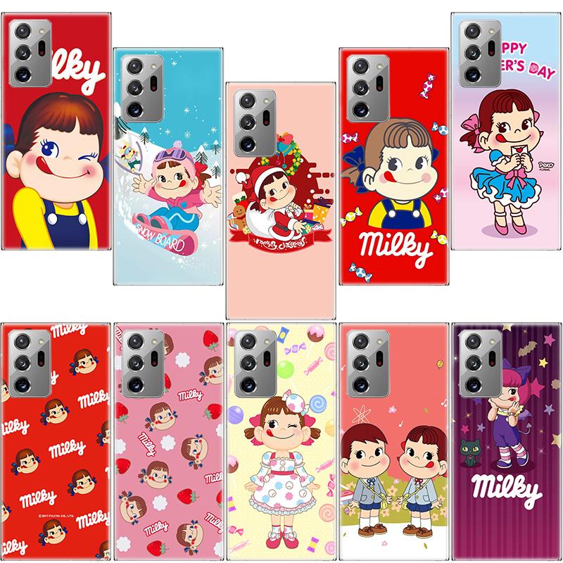 F-Fujiya M-Milky P-Peko C-chan Мультяшный Чехол для Телефона Для Samsung Galaxy S25 Edge S24 S23 FE S22 S26 Ultra S21 S20 S10 Plus Capa