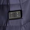 USB heated jacket for women and men, winter quilted, warm, plus size xl, navy blue, size M