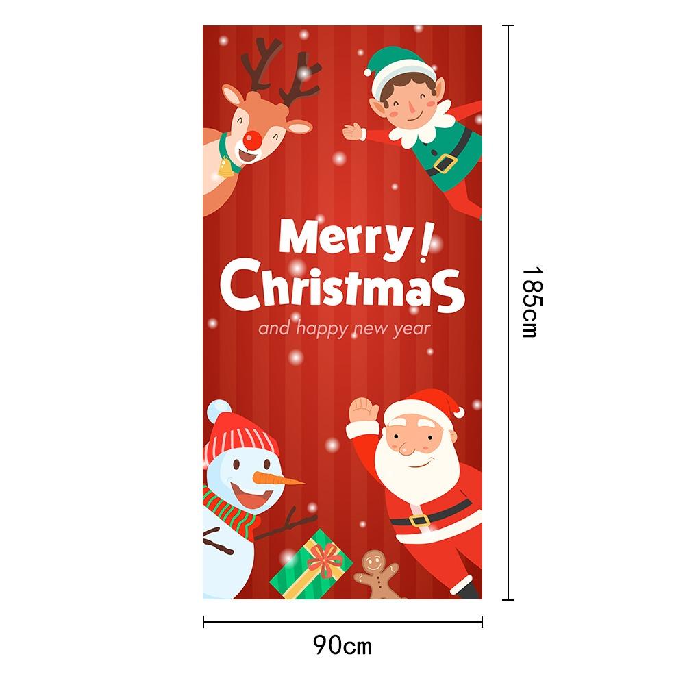 Подвесные рождественские дверные накладки на окна, декоративная композиция, баннеры на двери, рождественские баннеры