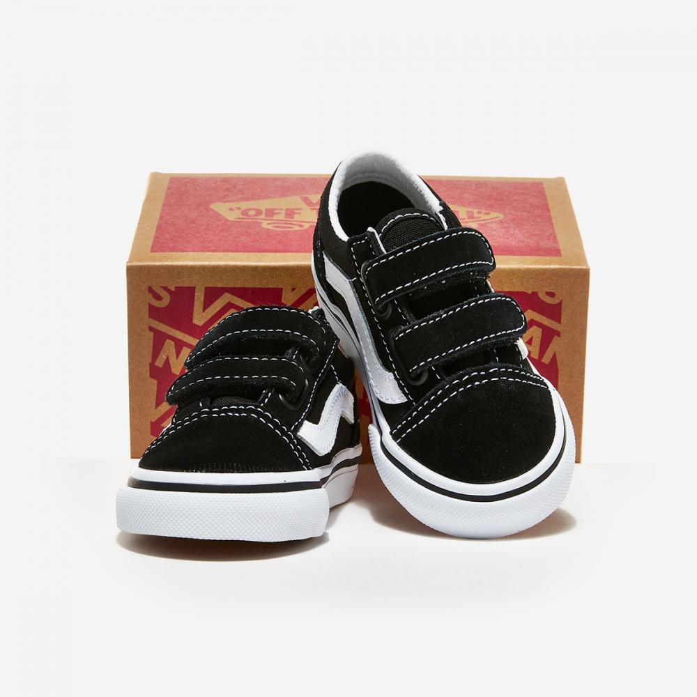 Vans Липучка старой школы, черная Vn000d3yblk, черная