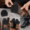 2pcs Rubber Material Shoe Repair Soles Black & Brown Rubber Forefoot Pads  Shoes Repair