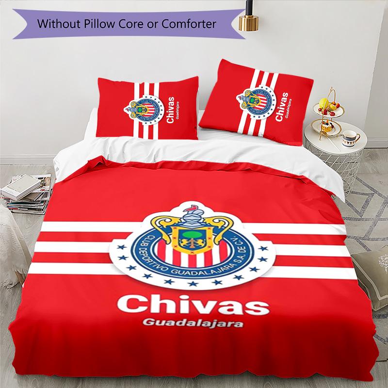 Guadalajara 3pcs Bedding Set Duvet Cover Closure Includes 1 Duvet Cover & 2 Pillowcases for All Seasons Bedroom Home Dorm Decor
