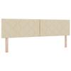 Ottoman Bed with Mattress and Headboard Cream 180 x 200 cm Fabric