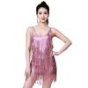 Latin Dance Jumpsuit Tassel Stage Performance Costume Sexy Backless Sleeveless Women