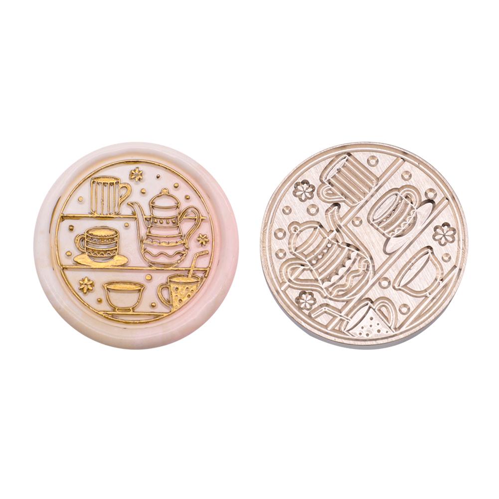 Огненная краска Печать ретро восковая печать тисненая головка штампа почтовая печать DIY свадебный конверт украшение для скрапбукинга восковая печать медная головка