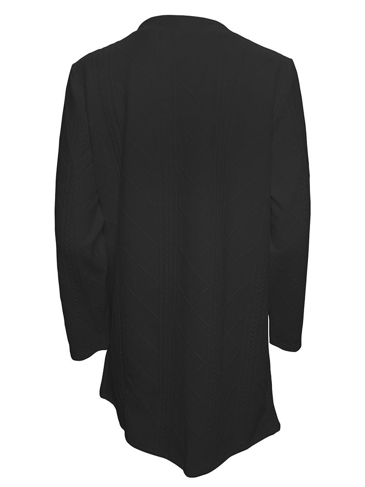 Женский модный повседневный топ, однотонный кардиган с пуговицами, длинный рукав, запонки в виде роз