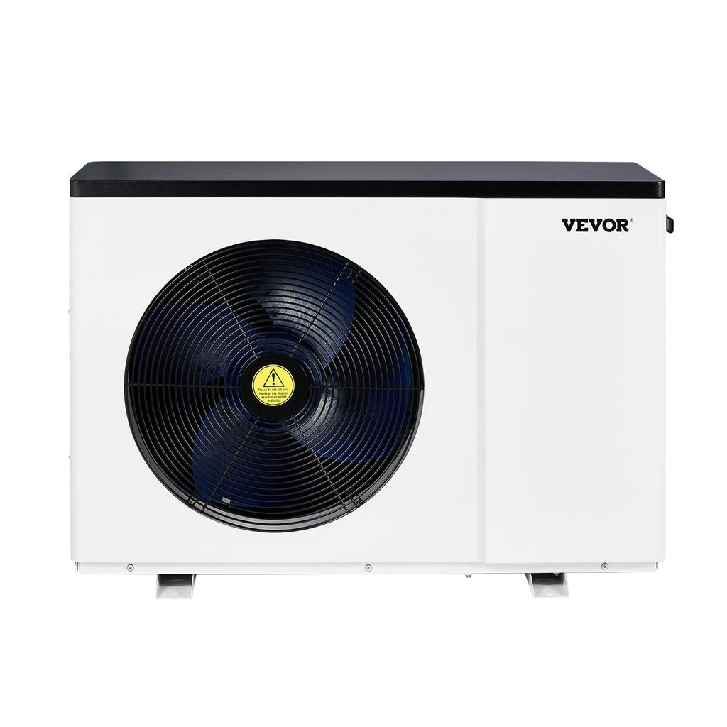VEVOR Electric Pool Heat Pump, 2.51-11.38kW Heating Capacity, Energy-Saving Variable Frequency Pool Heaters for 25-50m³Above Ground Pools