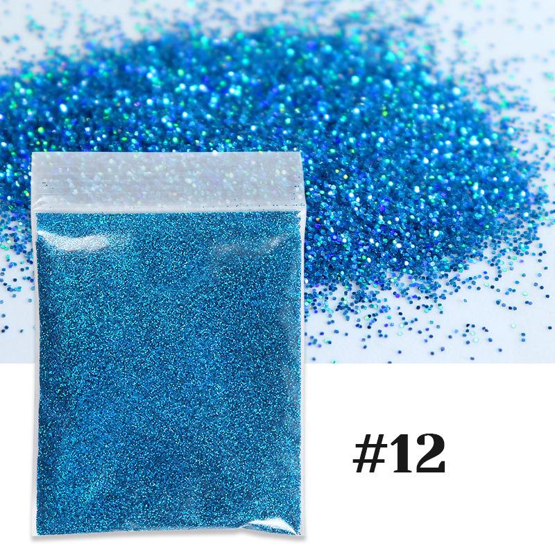 10g Holographic Glitter for Nails Hologram Powder Sparkly Pigment Decorations Loose Chunky Shiny Charms Reflective Nail Polish