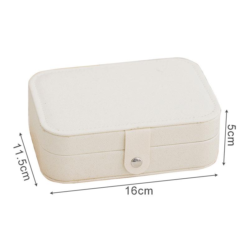 Jewelry Storage Box Double-layer Earrings Necklace Storage Box Portable Travel Jewelry Box Large Capacity Jewelry Display Box