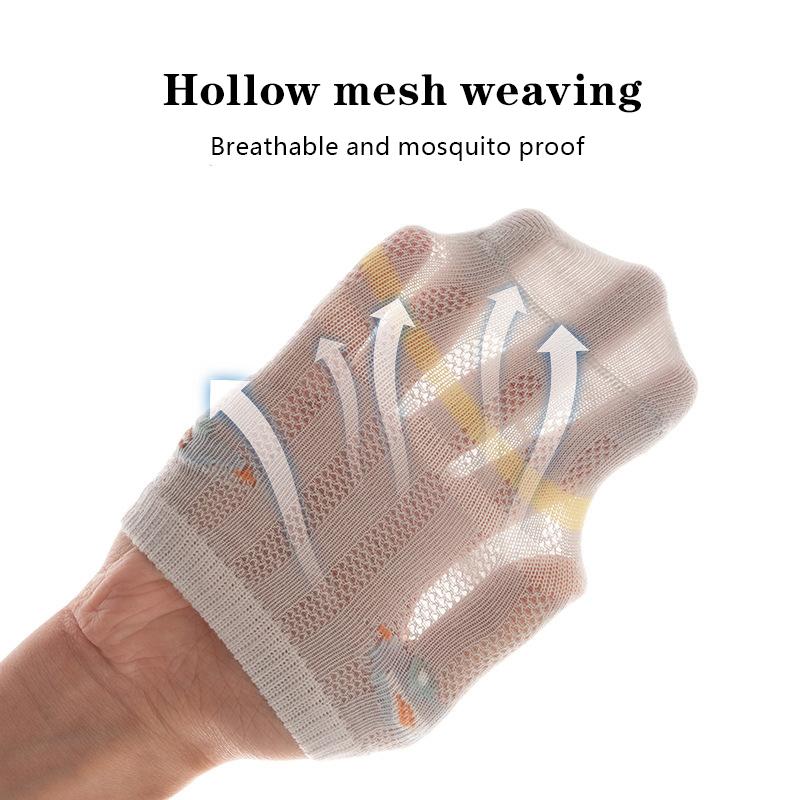 5 Pairs/Lot Baby Socks Summer Mesh Children Socks Cartoon Midtube Thin Cotton Kids Socks For Boys And Girls