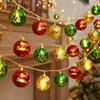 Cosy Christmas Tree Led Fairy Lights Hanging Plastic Colorful Christmas Ball  Living Room