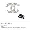 CHANEL Rhinestone Metal Brooches Women's Silver AB3367-B02390-N5957