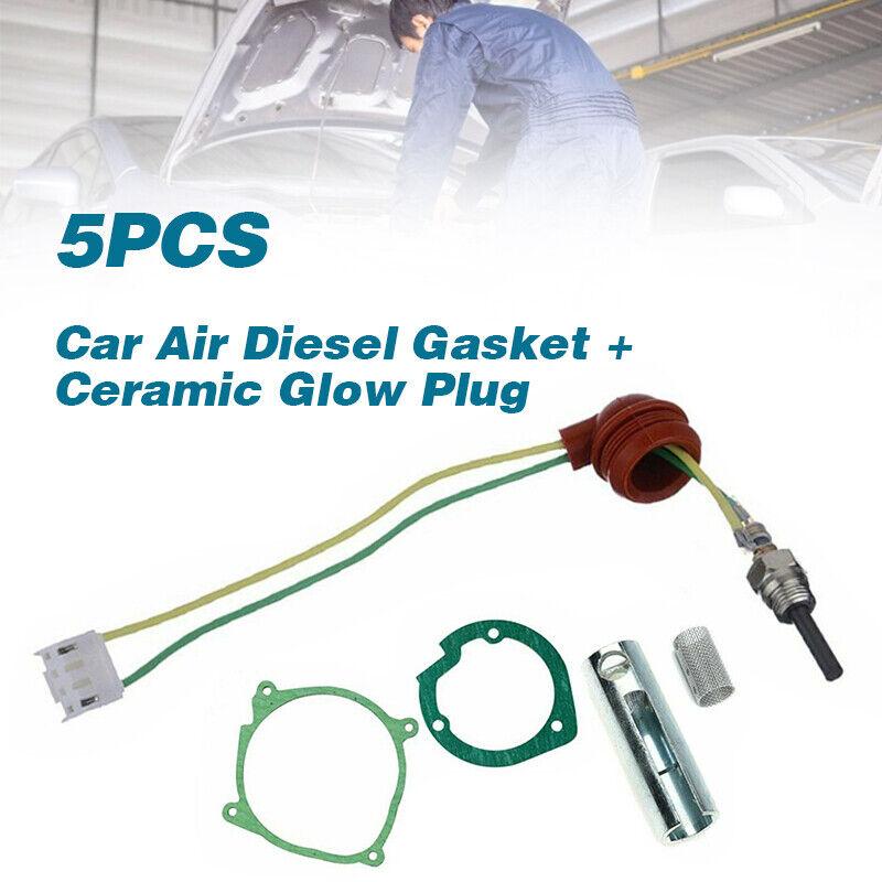5 шт. воздушный дизельный обогреватель 12 В керамическая свеча накаливания горелка прокладка вентилятора сетчатый фильтр для китайского воздушного дизельного обогревателя 5 кВт автомобиль грузовик фургон