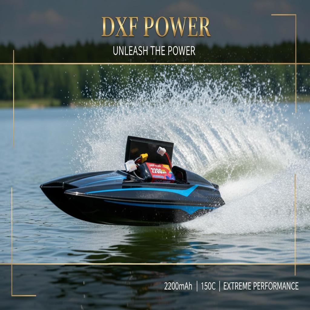 Аккумулятор DXF POWER LiPo 4S 14.8V 2200mAh 150C XT60 для FPV дронов, RC лодок и гоночных дронов. облегченный (229 г), Компактный дизайн, ячейки класса А.