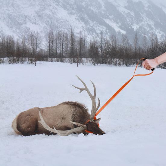 1 пара ремешков для оленей, несущая нагрузка 1700 фунтов, тянущая веревка для оленей, тянущая веревка для охотника, тянущая веревка для оленей с нескользящей ручкой