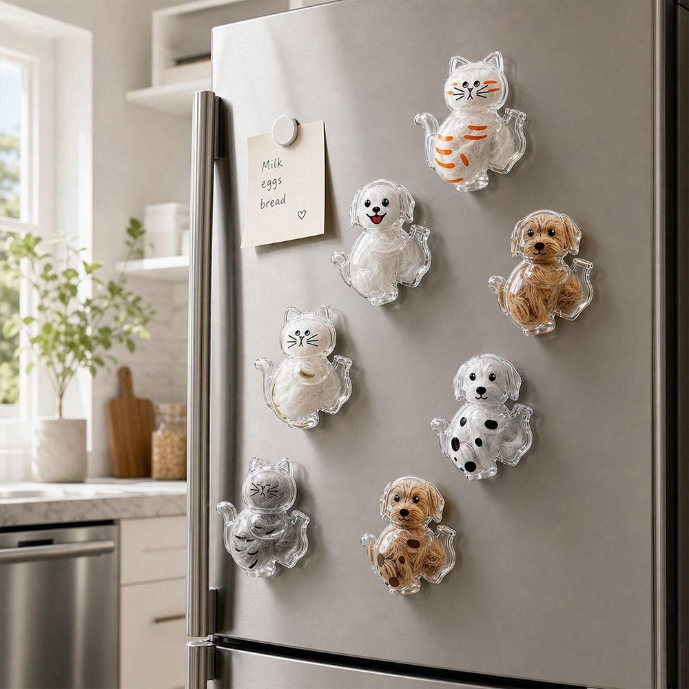 Magnetic Back Pet Hair Keepsake Holder Clear Pet Hair Memorial Box Cat Dog Keepsake
