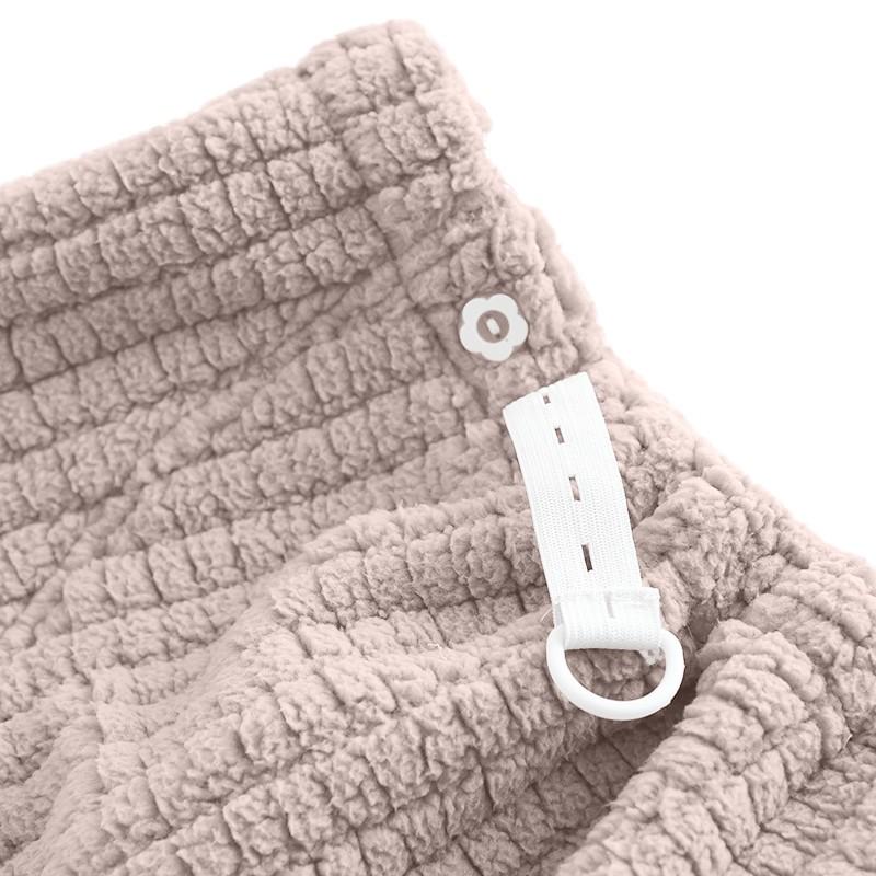 Женские повседневные теплые фланелевые домашние брюки с высокой талией и регулируемым кроем