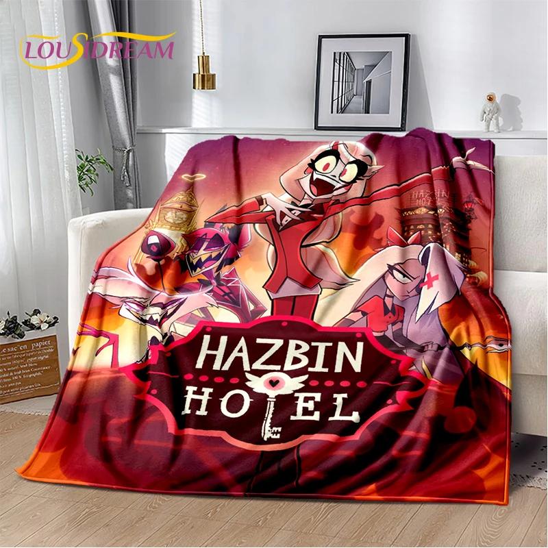 2026 H-Hazbin Hotel Чарли Мультяшное Мягкое Одеяло, Мягкий Плед для Дома Спальни Кровати Дивана Пикника Путешествия Покрывало Детский Подарок