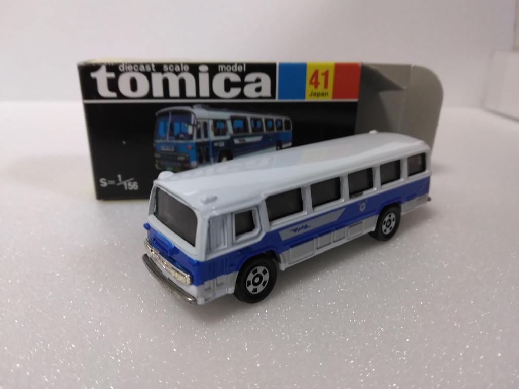 Tomica Black Box No. 41 Mitsubishi Fuso Tomei Expressway Bus, 164 Scale, Reprint Made In China