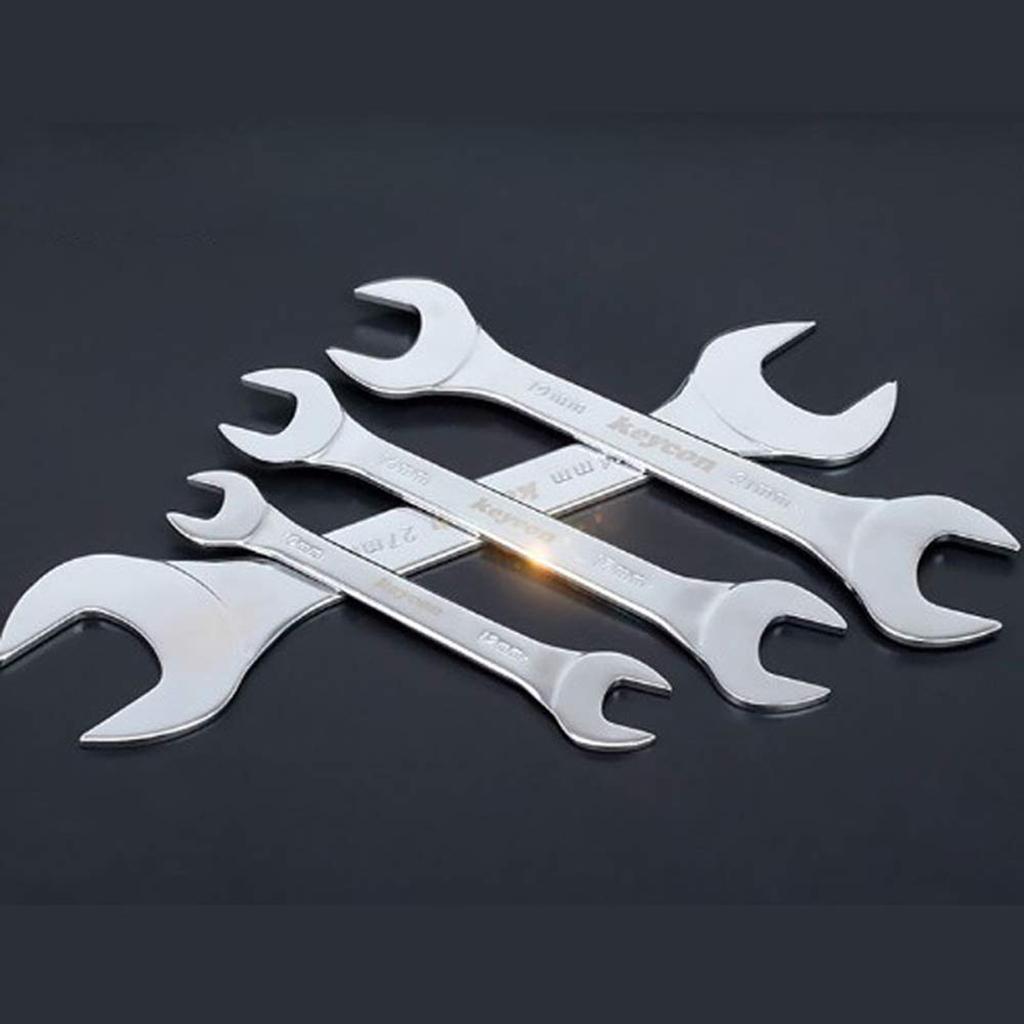 2Pcs Double End Spanner Tool Ultra Thin Spanner Open Ended Flat Spanner Metric Wrench for Under Limited Space Conditions