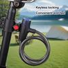 Bicycle Bike Lock with Keys Rust Resistant Scratch-Proof Anti-theft Universal MTB Road Bike Steel Wire Chain Lock