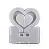 1set Crystal Epoxy Love Shape Photo Frame Setting Table Love Photo Frame Mold Pendant Listing Silicone Mold