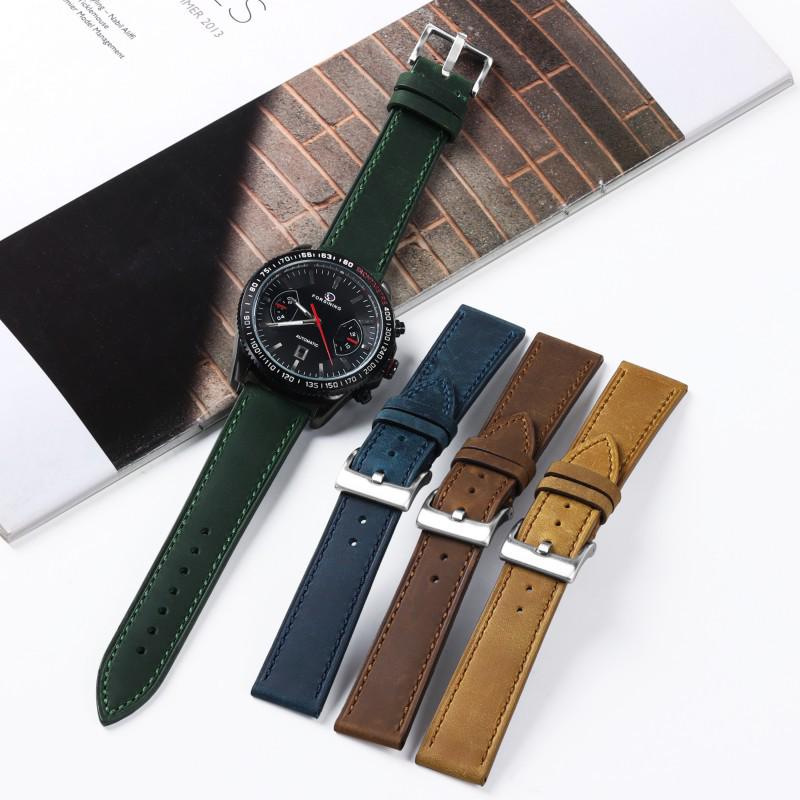 Ремешок из натуральной кожи с быстросъемным креплением для Huawei Watch 2 Pro 18/20/22 мм