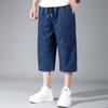 Большие размеры 4XL-10XL, брюки-оверсайз длиной до икры для мужчин, летняя мода, уличные шорты с эластичной резинкой на талии