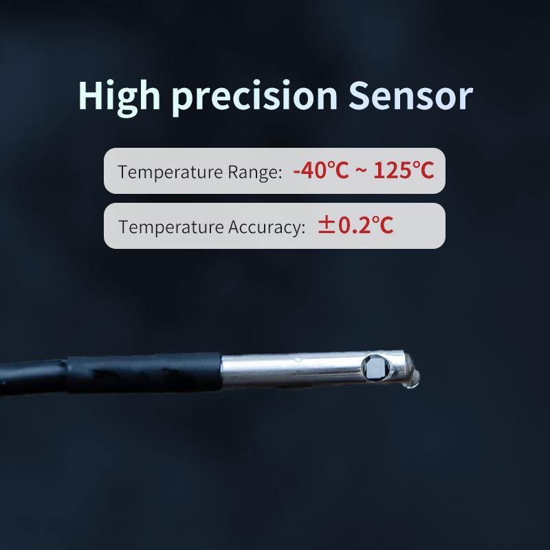 jaalee JHT-UP WiFi Temperature/Humidity/Dewpoint/VPD Thermometer/Hygrometer Refrigerator Freezer ±0.2℃ ±2% Alarm Alerts