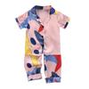 Summer Kids Girls Boys Pajamas Giraffe Sleepwear 2PCS Short Sleeve Blouse Tops+Night Pants Set