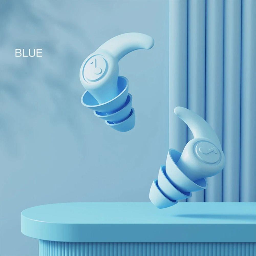Noise Reduction Silicone Ear Plugs Waterproof Swimming Earplugs Anti Noise Earplugs  Sleeping