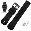Силиконовый ремешок для часов Casio G-SHOCK GA2100 GA-2100 GM2100 DW5600 DW6900, модифицированный черный резиновый спортивный водонепроницаемый ремешок 16 мм