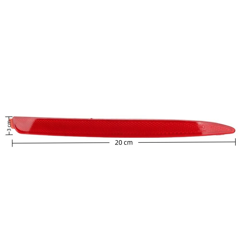 2PCS ABS Bumper Reflector Red Bumper Reflector Set For OCTAVIA 1z Facelift 2009-2012