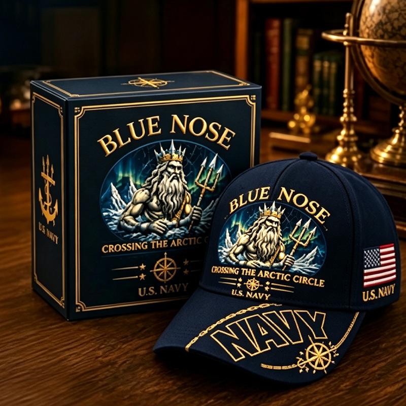 Digital Printing BLUE NOSE Navy Cap Blue Nose US Navy Cap