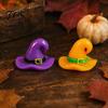 Handmade Glue Accessory Mini Halloween Witch Hat Ornaments, Resin Wizard Figurines for Small Desktop Ornament Succulents Pots Moss Micro-Landscapes