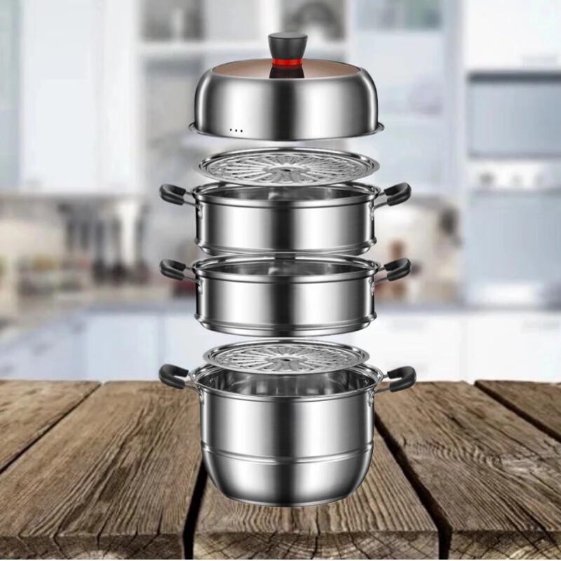 Yingbai Stainless Steel Multi-Tier Steamer Pot
