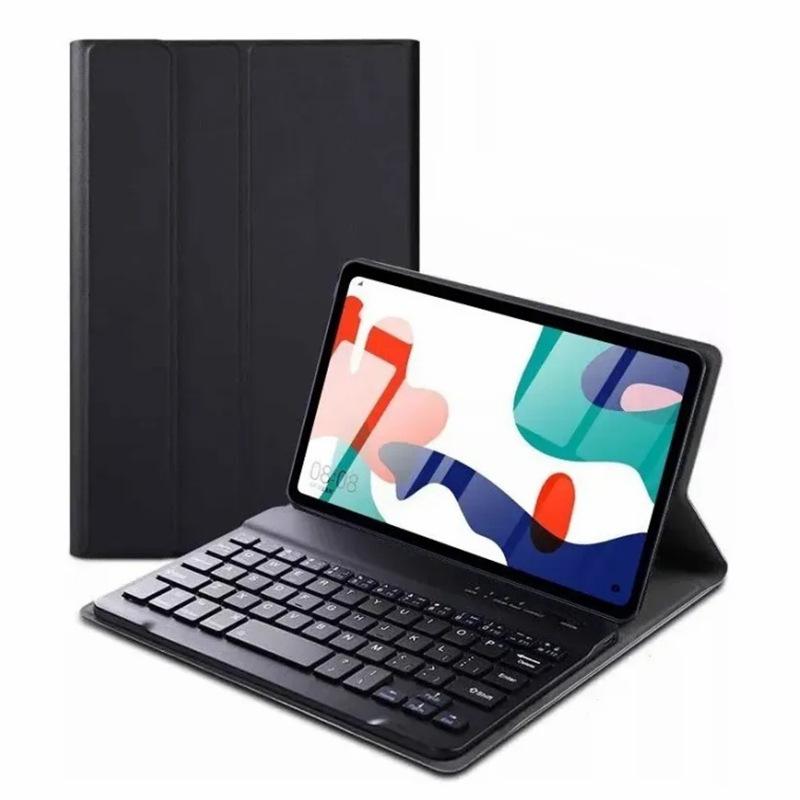 Магнитная клавиатура и кожаный чехол Huawei MatePad Mini для Honor Pad X7 8,7" с держателем для стилуса.
