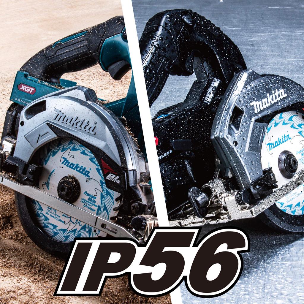 Makita Аккумуляторная дисковая пила 40 В макс 125 мм, в комплекте 2 кейса HS007GRDX (синий) Аккумуляторы 2,5 Ач, зарядное устройство,