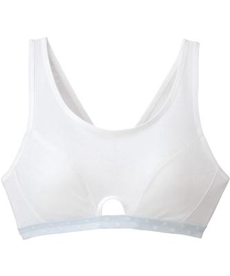 Детский подростковый бюстгальтер STEP3 Спортивный бюстгальтер Сетка WH [Wacoal Junior] Влаговпитывающий, Быстросохнущий, Материал, Стабильный, CFX333, Девочки,