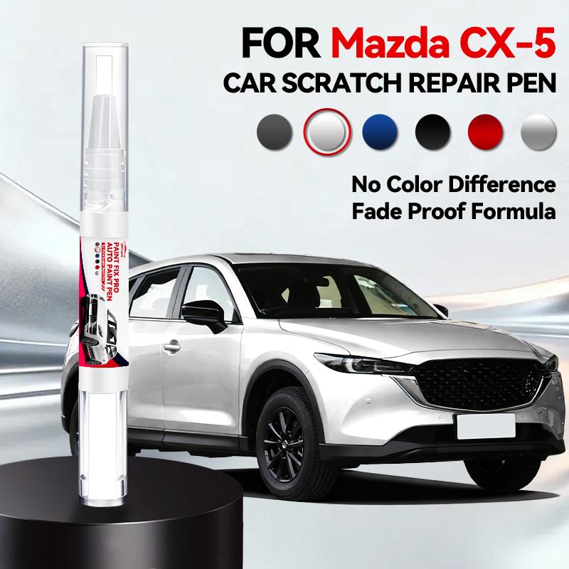 Для Mazda CX5 2012-2025 KE KF Ремонтный маркер для краски Подкраска Удаление царапин Сделай сам Автоаксессуары Черный Белый Серебристый Красный Синий Коричневый