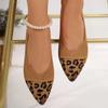Балетки с острым носком Женская обувь Комфортная женская обувь Мода 2024 Леопардовая обувь Повседневная обувь для женщин Sapatos Feminino Zapatillas