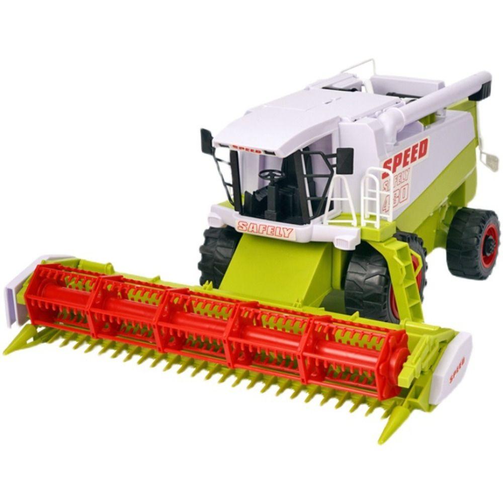 Высокодетализированная игрушка фермерский трактор, инерционный привод, игрушка фермерский грузовик, модель грузовика-комбайна, детская игрушка